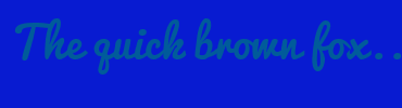 Image with Font Color 005B9A and Background Color 081BD1